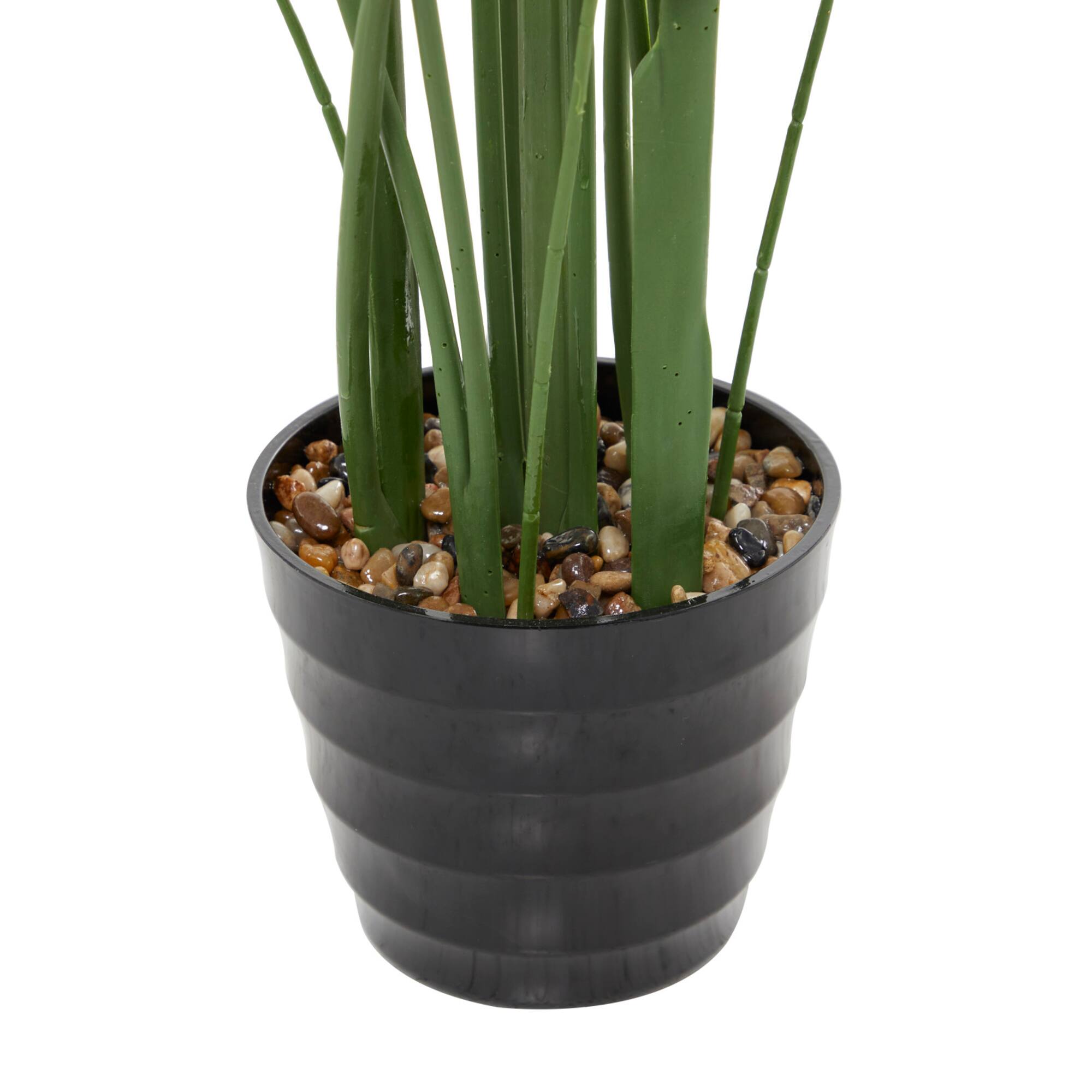 61" Green PVC Contemporary Potted Artificial Tree